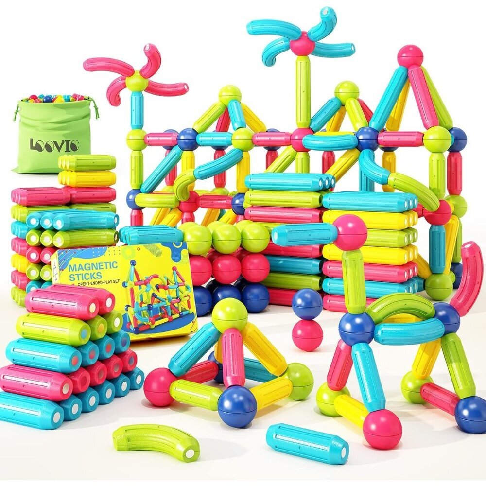 Magnetic Toys for 3 Year Olds Montessori Building Blocks Educational Gift Set